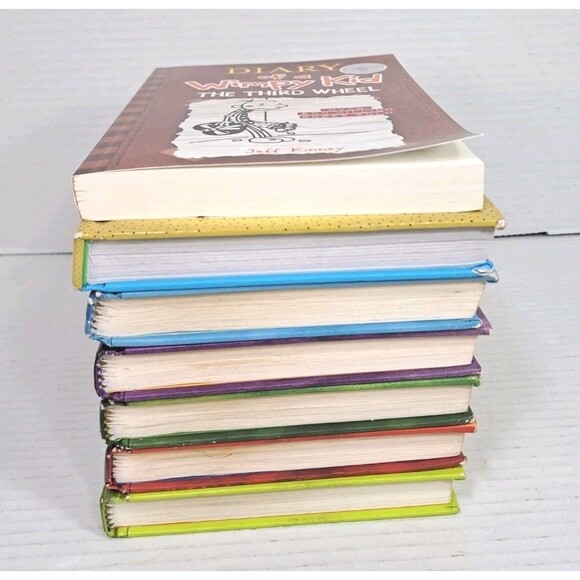 Diary of a Wimpy Kid & Dog Man Book Lot Hardcover & Paperback Collection Set - Picture 4 of 6